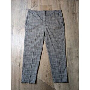 NWT Liz Claiborne Size 14 Emma Ankle Pants Stretch Plaid Classic Dress Career